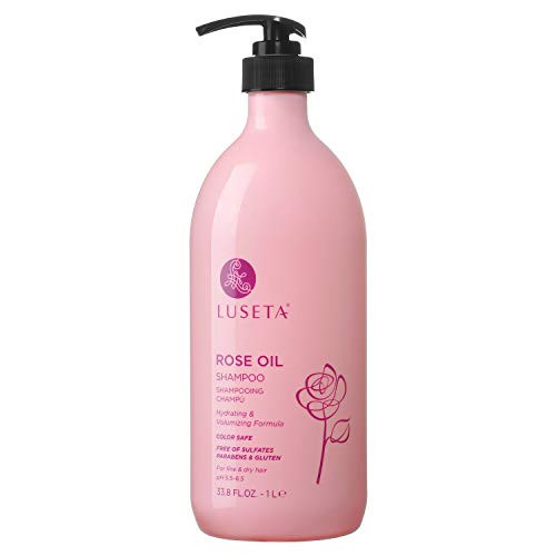 Luseta Rose Oil Shampoo for Fine and Dry Hair  33 8oz