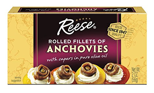 Reese Rolled Anchovies  2 Ounce Tins  Pack of 10