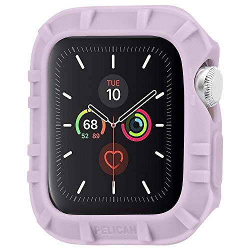 Case Mate Pelican   42 44mm Watch Bumper   Protector Series   Compatible w Apple Watch Series 6  SE  5  4  3  2  1   Mauve Purple  Mauve Purple   Bumper  PP043400