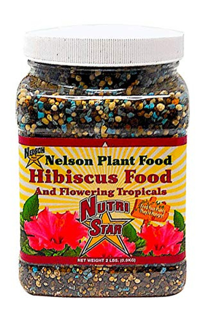 Nelson Hibiscus and Flowering Tropicals In Ground Container Indoor Outdoor Granular Fertilizer NutriStar (2 LB)