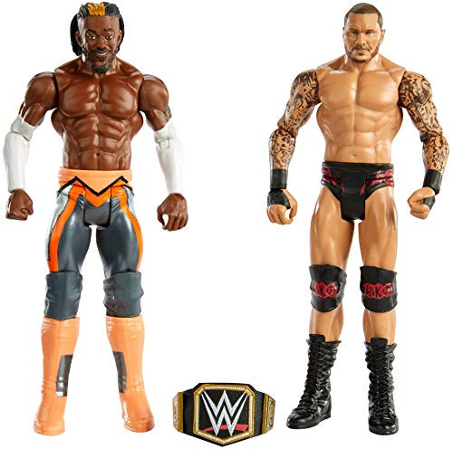 WWE Randy Orton vs Kofi Kingston Battle Pack Series 67 with Two 6 inch Articulated Action Figures   Ring Gear