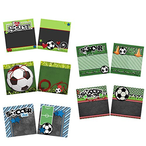 Soccer Fun NPM   Scrapbook Set   5 Double Page Layouts