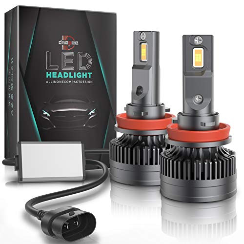 Deepee H11 H8 H9 LED Headlight Bulbs 60W 6500K 12000LM Super Bright CSP Chips Conversion Kit