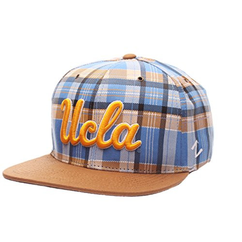 Zephyr UCLA Bruins Gaelic Plaid Adjustable Snapback Cap   NCAA Flat Bill  One Size Baseball Hat
