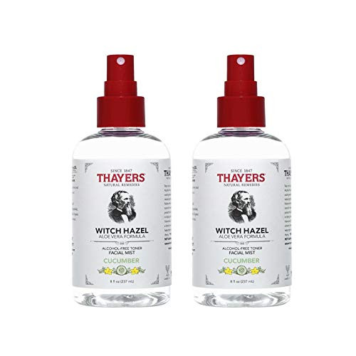 Thayers Alcohol Free Cucumber Witch Hazel Facial Mist Toner  8 oz  Pack of 2
