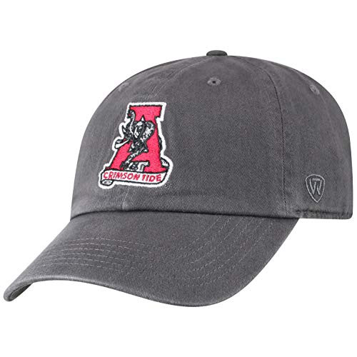 Top of the World Alabama Crimson Tide Men s Vintage Hat Adjustable Charcoal Vault Icon  Adjustable