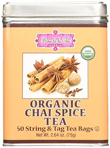 Brew La La Tea Organic Tea Bags, Chai Spice, 100 Count