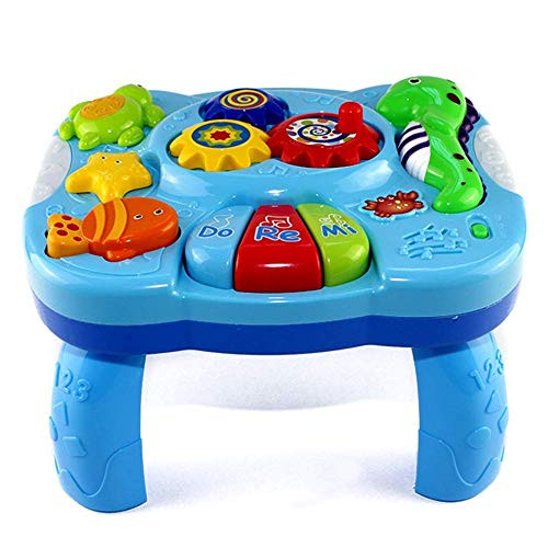 Vedic Kids Musical Learning Table Baby Toys 6 to12 Months Early Education Music Activity Center Best Entertaining & Game Table Toddlers Toys for 1 2 3 Year Old
