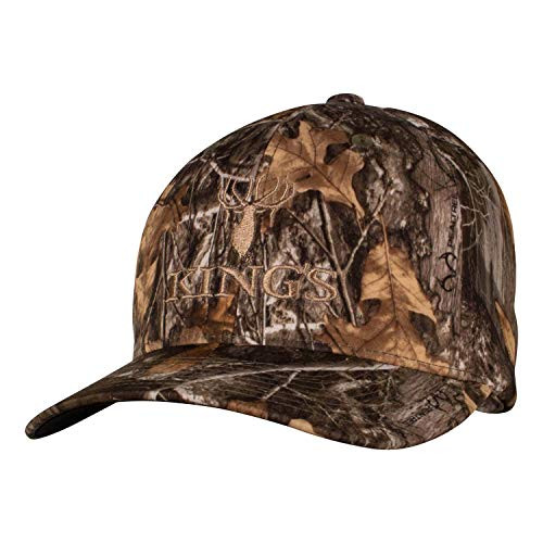 King s Camo King s R Flex Solid Hat  Color  Realtree Edge  Size  LXL  845 KCLOGO RE LXL