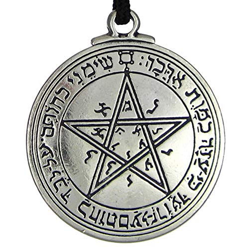 Pewter Key of Solomon Pentacle of Venus Talisman Pendant