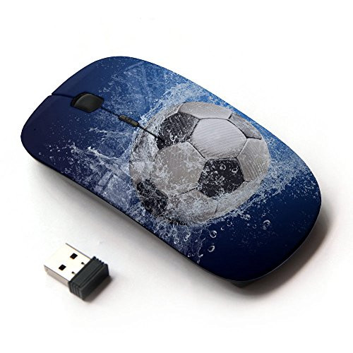 Graphic4You Soccer Football Sports Design Ergonomic Wireless Mouse with Nano Receiver