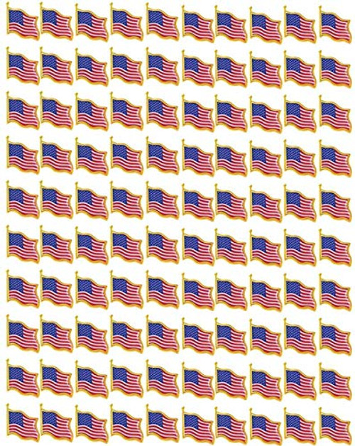 TANG SONG 100PCS American Flag Waving Lapel Pins United States USA Badge Pin Patriotic Enamel Suit Jacket Lapel Pin TANG SONG 100PCS American Flag Waving Lapel Pins United States USA Badge Pin Patriotic Enamel Suit Jacket Lapel Pin