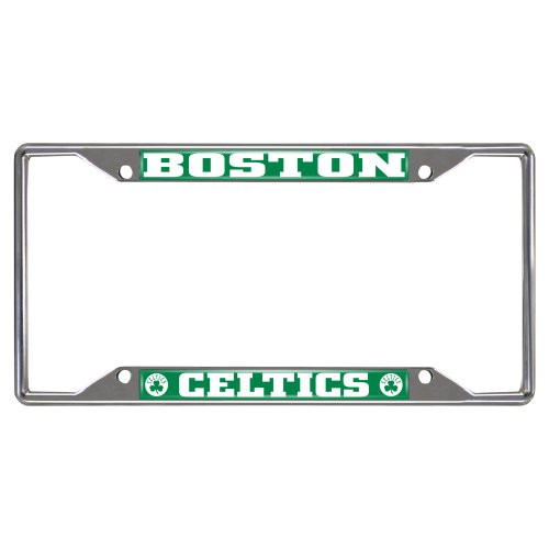 SLS Boston Celtics NBA Colored Metal License Plate Frame