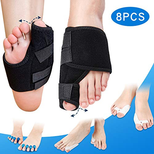 Bunion Corrector and Bunion Relief Kit Orthopedic Bunion Splint Big Toe Corrector Straightener Brace Toe Separators Spacers Straighteners Hammer Toe Toe Joint Pain Relief Aid for Men and Women Bunion Corrector and Bunion Relief Kit Orthopedic Bunion Splint Big Toe Corrector Straightener Brace Toe Separators Spacers Straighteners Hammer Toe Toe Joint Pain Relief Aid for Men and Women