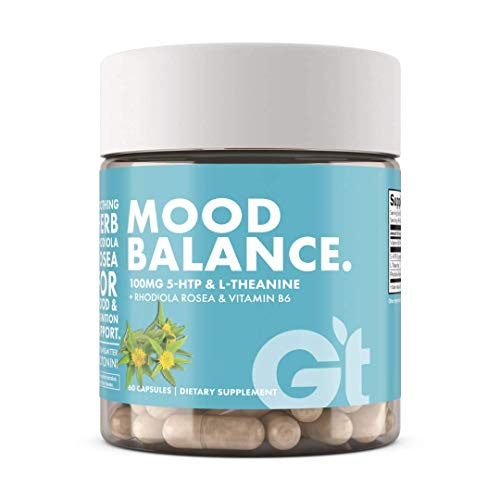 Genesis Today Mood Balance Supplement  100mg 5 HTP   L Theanine  60 Capsules