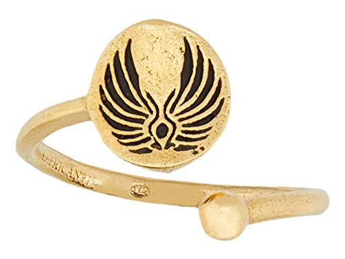Alex and Ani Women s Guardian Angel Ring Wrap  14kt Gold Plated