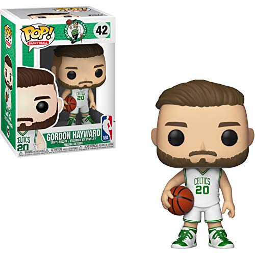 Funko Gordon Hayward  Celtics   NBA x POP Sports Vinyl Figure   1 POP Compatible PET Plastic Graphical Protector Bundle  042   34450   B