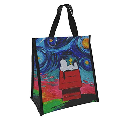 OAbear Snoopy Blue Sky Lunch Bag For Men   Women  snoopy Insulated Large Adult Lunch Tote Bag