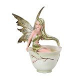 Green Tea Faery- Tea Cup Faery Collection by Amy Brown Fantasy Art