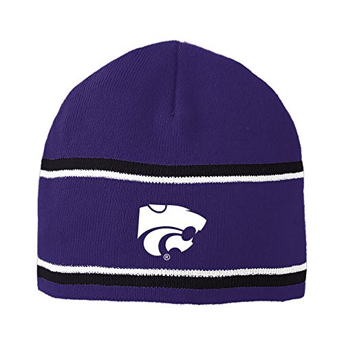 Ouray Sportswear NCAA Kansas State Wildcats Men s Engager Beanie Purple Black White One Size Ouray Sportswear NCAA Kansas State Wildcats Men s Engager Beanie Purple Black White One Size