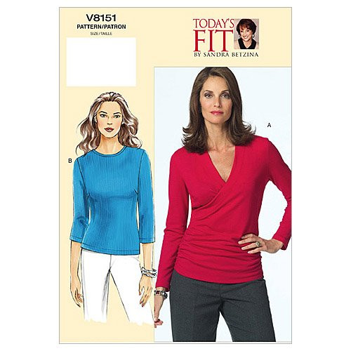Vogue Sandra Betzina Pattern 8151 Misses Pullover Tops  Bust Size 32 34 36