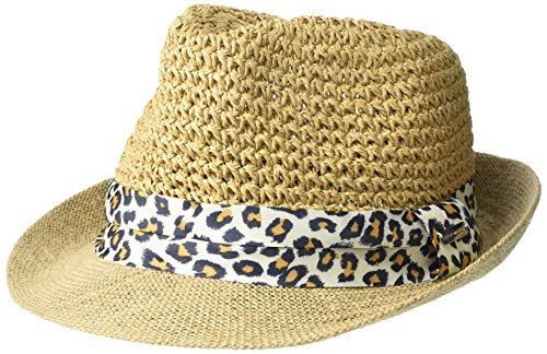 Steve Madden Women s Fedora  Light Leopard  One Size