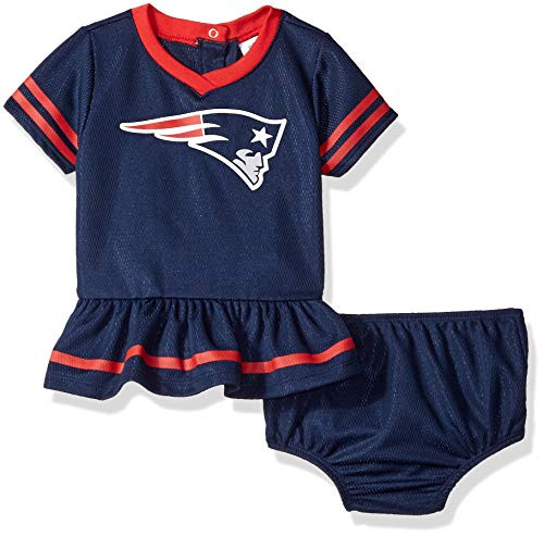 NFL New England Patriots Team Jersey Dress and Diaper Cover Blue red New England Patriots 3 6 Months NFL New England Patriots Team Jersey Dress and Diaper Cover Blue red New England Patriots 3 6 Months