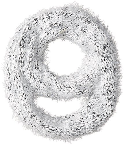 Calvin Klein Women s Boucle Infinity Scarf  Black Cream  One Size