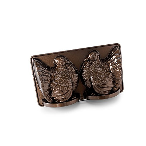 Nordic Ware Classic Turkey 3D Pan, Bronze