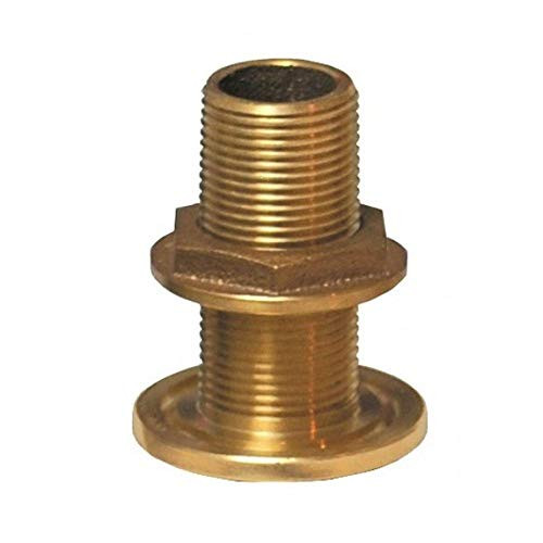 Groco Thru Hull Fitting with Nut  1 2  NPS  Bronze