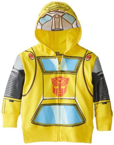 Transformers Toddler Boys  Bumblebee Character Hoodies  Yellow  3T