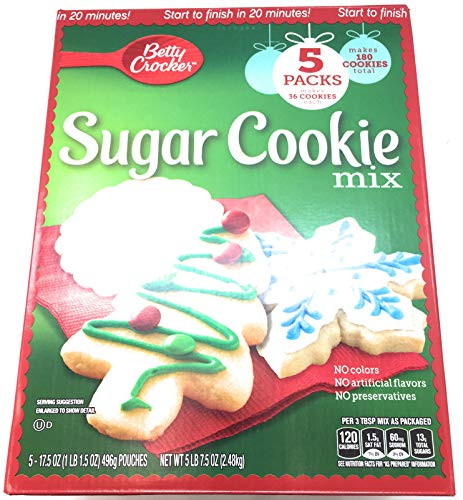 Betty Crocker Sugar Cookie Mix 5 Pack Of 17 5 Oz Net Wt 87 5 Oz