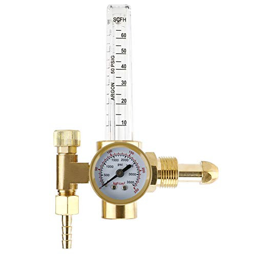 8MILELAKE Argon CO2 Mig Tig Flow Meter Regulator Welding Flowmeter CGA580 Inlet Connection Gas Welder