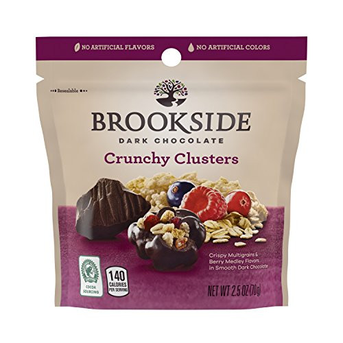 BROOKSIDE Dark Chocolate Crunchy Clusters Berry Medley 2 5 Ounce Pack of 10 BROOKSIDE Dark Chocolate Crunchy Clusters Berry Medley 2 5 Ounce Pack of 10