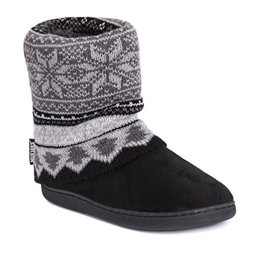 MUK LUKS womens Muk Luks Women s Raquel Slippers grey Slipper  Grey  Small Medium US