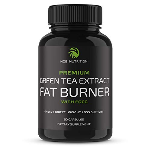 Nobi Nutrition Green Tea Fat Burner   Green Tea Extract Supplement with EGCG   Diet Pills  Appetite Suppressant  Metabolism   Thermogenesis Booster   Healthy Weight Loss for Women   Men  60 ct