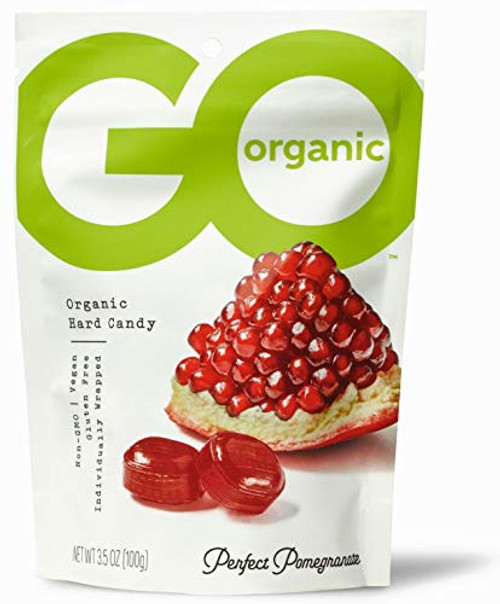GoOrganic Organic Hard Candies Pomegranate 3 5 Ounce Bag Pack of 6 GoOrganic Organic Hard Candies Pomegranate 3 5 Ounce Bag Pack of 6