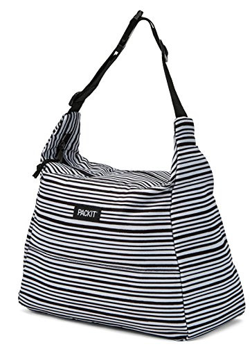 PackIt Freezable Hobo Lunch Bag, Wobbly Stripes