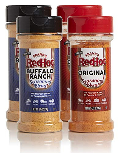 Frank s RedHot Seasoning Blends Original Buffalo Ranch Variety Pack 4 12oz and 4 75oz Pack of 4 Frank s RedHot Seasoning Blends Original Buffalo Ranch Variety Pack 4 12oz and 4 75oz Pack of 4