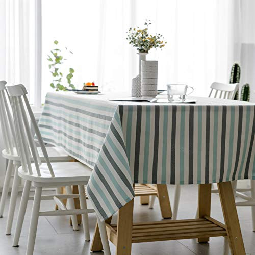 Aquazolax Fabric Tablecloth Weights Rectangle for Kitchen Restaurant Machine Washable Table Cover  56  x 73   Mint