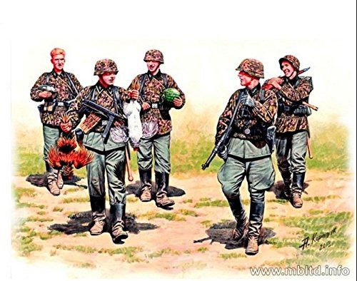 Masterbox German Elite Infantry  Eastern Front 5 FIG WWII 1 35 Master Box 3583