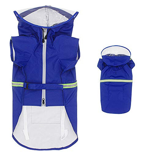 Number one Dog Raincoat Reflective Poncho Dog Raincoats Waterproof Dog Ajustable Rain Jacket with Hood Pet Clothes Lightweight with Strip Reflective and Zipper for Medium Large Dogs Number one Dog Raincoat Reflective Poncho Dog Raincoats Waterproof Dog Ajustable Rain Jacket with Hood Pet Clothes Lightweight with Strip Reflective and Zipper for Medium Large Dogs