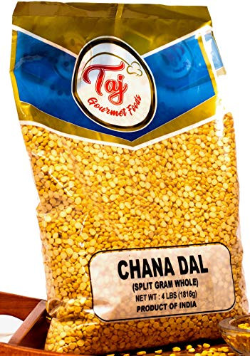 TAJ Premium Indian Chana Dal  Split Desi Chickpeas  8 Pounds