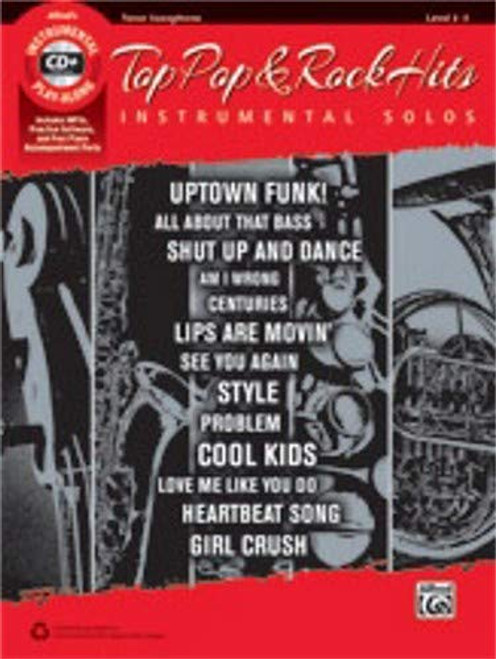 Alfred Top Pop Rock Hits Instrumental Solos Tenor Sax Book CD Alfred Top Pop Rock Hits Instrumental Solos Tenor Sax Book CD