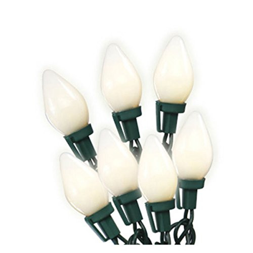 NOMA/INMLITEN-IMPORT 2735-88A 0 Holiday Wonderland, 25 Count, Warm White, C7, Glass Look LED Light Set