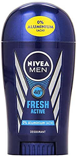 3x Nivea Fresh Active Deodorant Stick 0 Aluminium for Men  Pack of 3