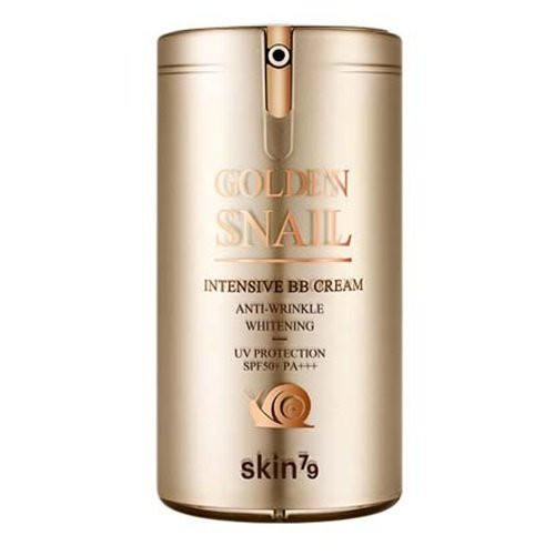 SKIN79  Golden Snail Intensive BB Cream  SPF50  PA     45g   Moist and Smooth Finish  Golden snail For weak and dry skin  BB cream  45g  Gold  1piece