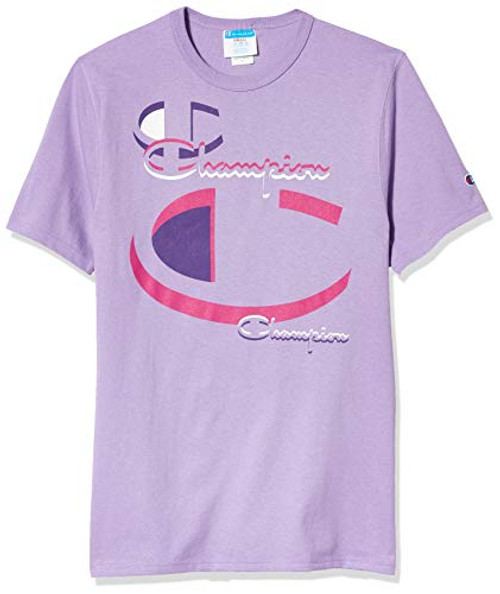 Champion LIFE Men s Life Heritage Tee  Purple Shell  Medium