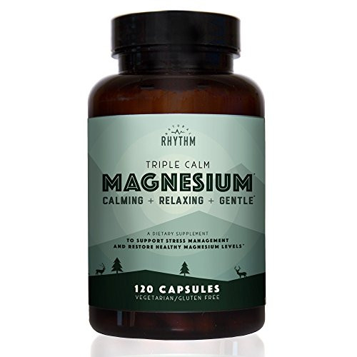 Triple Calm Magnesium   150mg of Magnesium Taurate  Glycinate  and Malate for Optimal Relaxation  Stress and Anxiety Relief  and Improved Sleep  120 Capsules