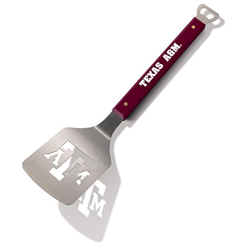 YouTheFan NCAA 18 5 Stainless Steel Team Spirit Series Sportula  Spatula  with Bottle Opener  Texas A M Aggies
